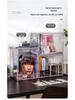 Acrylic Dustproof Magazine & Bookshelf Storage Box - Large Capacity Transparent Display Organizer for CDs, Books, and Albums.