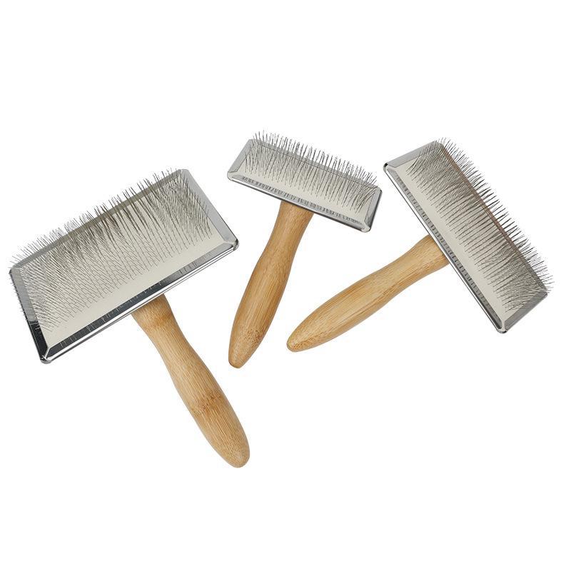 Bamboo Pet Comb for Loose Hair Removal - Ideal for Fluffy Dogs and Cats