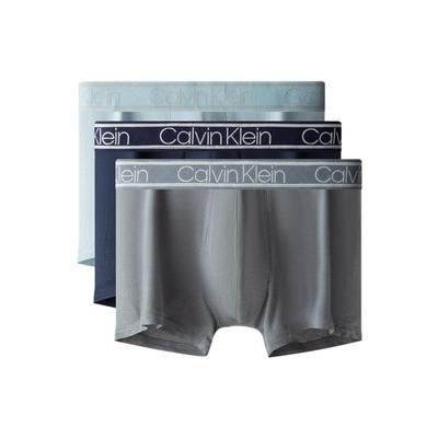 Solid Color Waist Logo Print Boxer Briefs 3-Pack Men Underwear NP2261O-5Q4