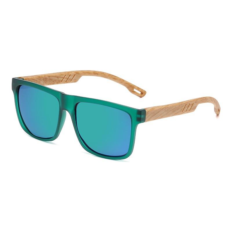 

Retro Square Sunglasses Men Women Classic Lightweight Wood Grain Sun Glasses Male Vintage Outdoor Driving Fishing Shades