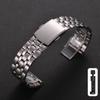 Stainless Steel Watch Band Universal Strap Folding Safety Buckle for Women Bracelet Strap18mm 20mm 22mm Watch Belt Accessories