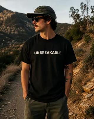 Anti-tear Bubble Letter Pattern T Shirt, Motivational Street Style T Shirt Casual and SofT Shirt Suitable for Both Men and Women