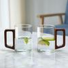 High-End Glass Tea & Water Cup Set with Handle - Luxurious Drinkware for Home and Office