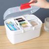 Portable Medicine Storage Box Large Capacity Medicine Kit Family Hand First Aid Chest Simple Travel Emergency Box