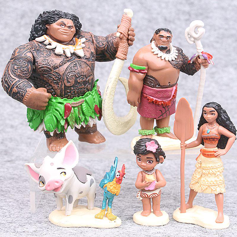 

Captivating Moana 6 Pcs Action Figures Dolls Ideal For Playtime And Decoration