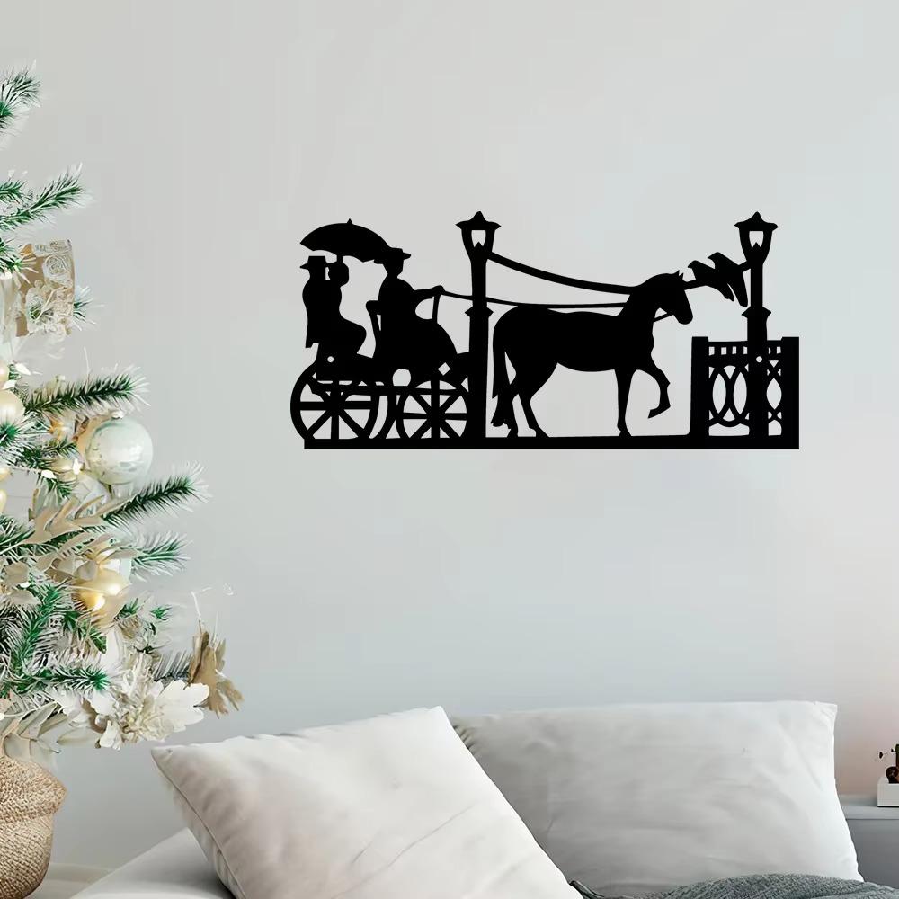 Metal Hanging Wall Art Plaque Black Letter Silhouette Cafe Kitchen Dining Room Decoration Bar Pub Club