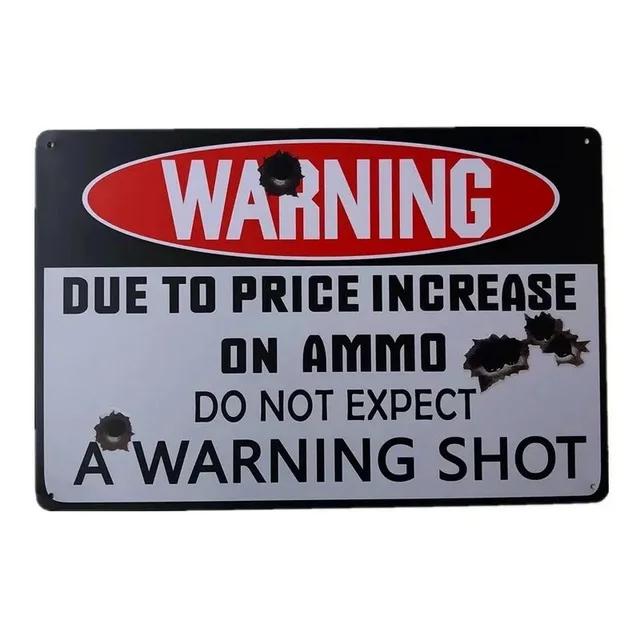 Vintage Warning Beware Metal Tin Signs Plaque  Wall Decoration Art Posters for Man Cave Home Cafe Garden Club Bar  Iron Paint