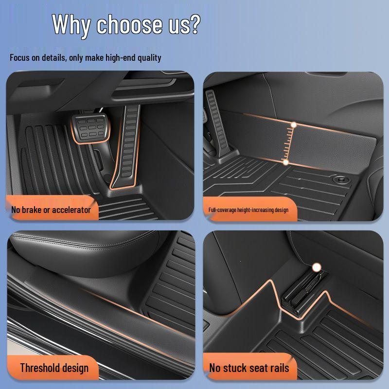 Hongqi H6 2023-2025 Full Coverage TPE Floor Mats - Interior Car Decor Accessories