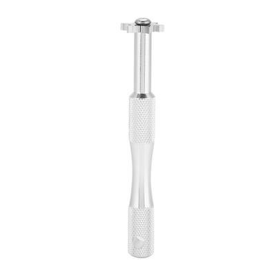 Golf Club Groove Sharpener Tool with Multi Angle Shape Mouth Cutters (Silver)