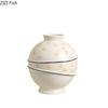 Painted Round Vase Resin Handicrafts Flower Pots Table Decoration Modern Flowers Arrangement Floral Vases Room Aesthetic Decor