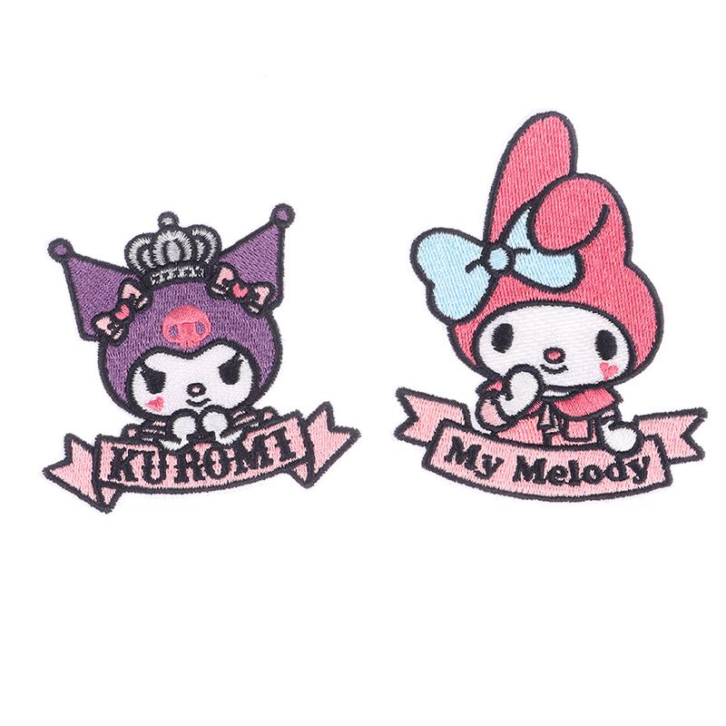 

1 шт. Sanrio Kuromi Cinnamoroll аниме-клеевые нашивки на одежде вышитые нашивки
