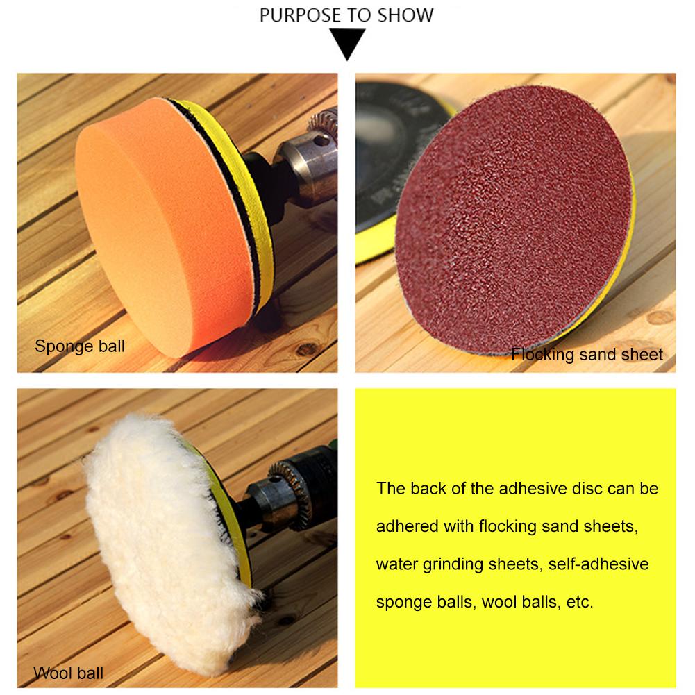 Car Polishing Waxing Pad Car Detailing Sandpaper Abrasive Polisher Drill Adapter Angle Grinder Grinding Wheel Car Repair Tool