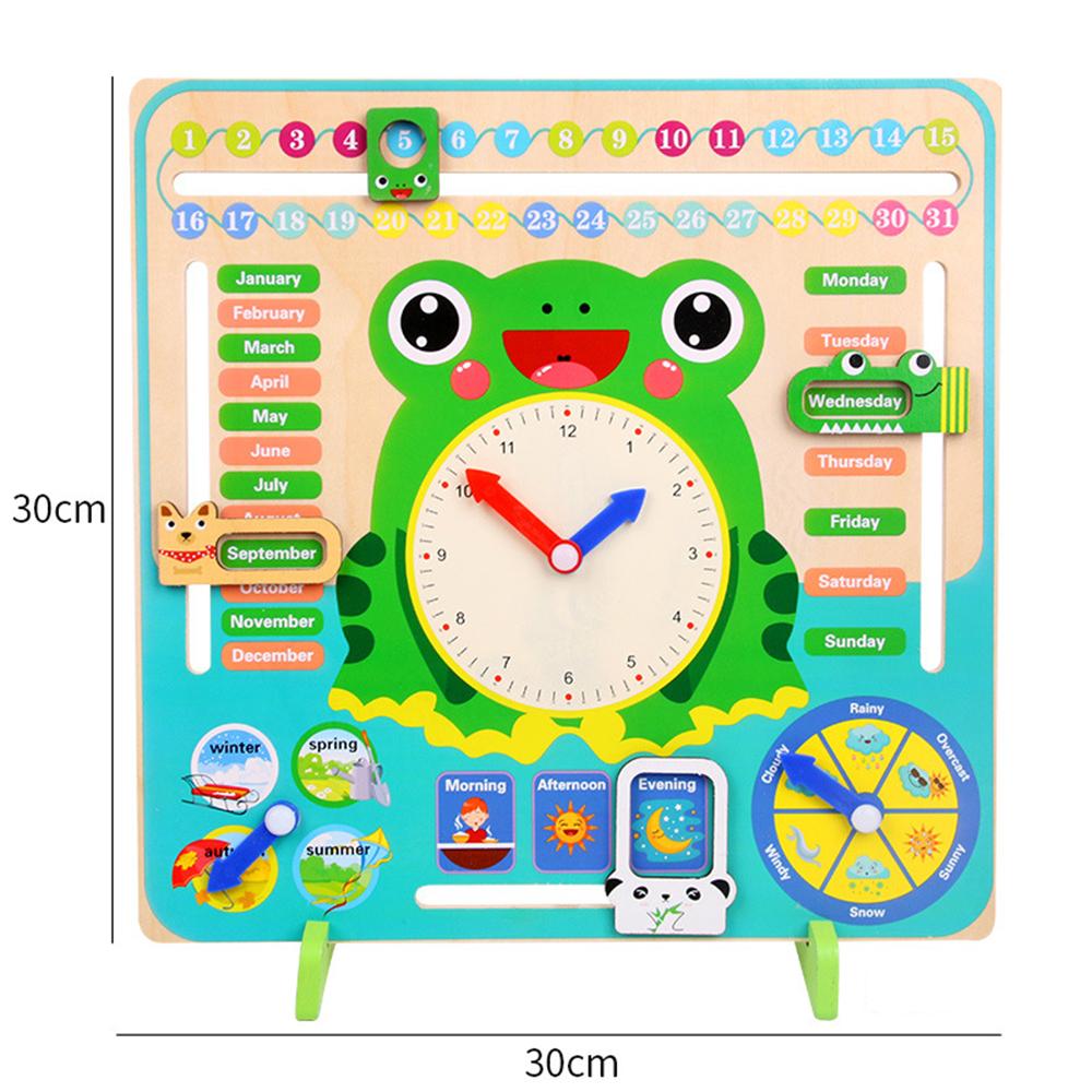7 In 1 Wooden Teaching Clock Preschool Educational Toy Gifts For Kids Boys Girls China Mainland
