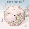 Manual Umbrella, Folding Umbrella, Thickened and Reinforced Weather and Rain Dual-purpose Women's Sunscreen Umbrella, UV-proof Sun Umbrella, Portable