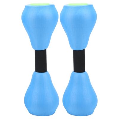 Natação Esporte Aquático Halter EVA À Prova D'Água Halteres Portáteis para Yoga Fitness Treinamento Azul