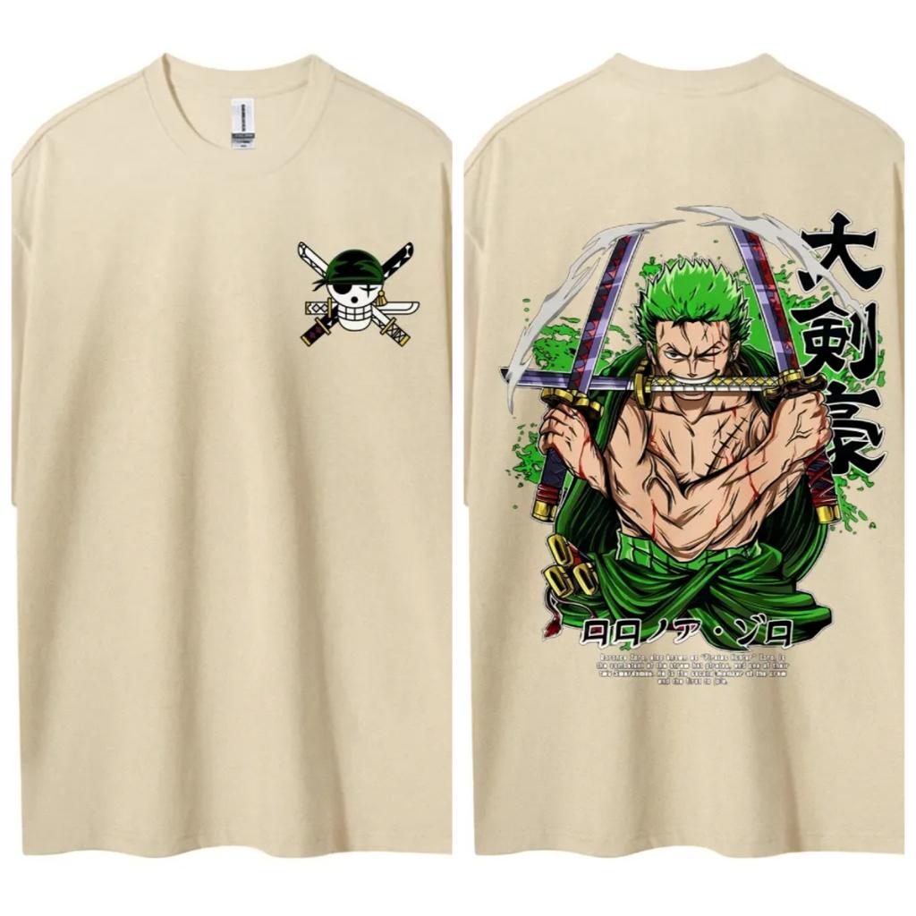 ONE PIECE T-shirt Heren Puur Katoen Casual Ronde Hals T-shirt Korte Mouw Kleding Zomer Sport Casual Top met Korte Mouwen