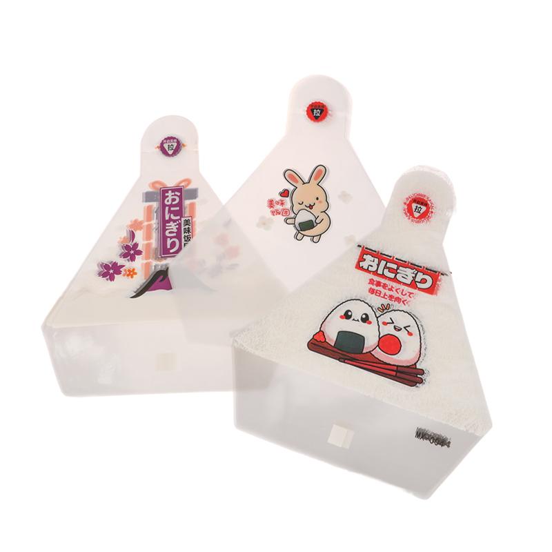 50Pcs Lovely Cartoon Triangle Rice Ball Packing Bag Seaweed Onigiri Sushi Bag Sushi Making Mold Tools Bento Accessories