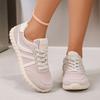Women's Color Block Retro Casual Low Top Athletic Shoes for Everyday Wear