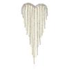 Spille alla moda con nappe lucide a forma di cuore per donna, spille da festa casual da revers, accessorio regalo, multicolore disponibile