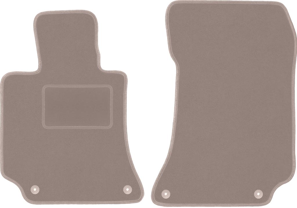 Beige front floor mats for: Mercedes CLS W218 coupe (2009-2016)