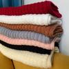 Vintage Soft Warm Winter Thicken Autumn Women Scarves Knitted Scarf Korean Long Shawls Solid Color