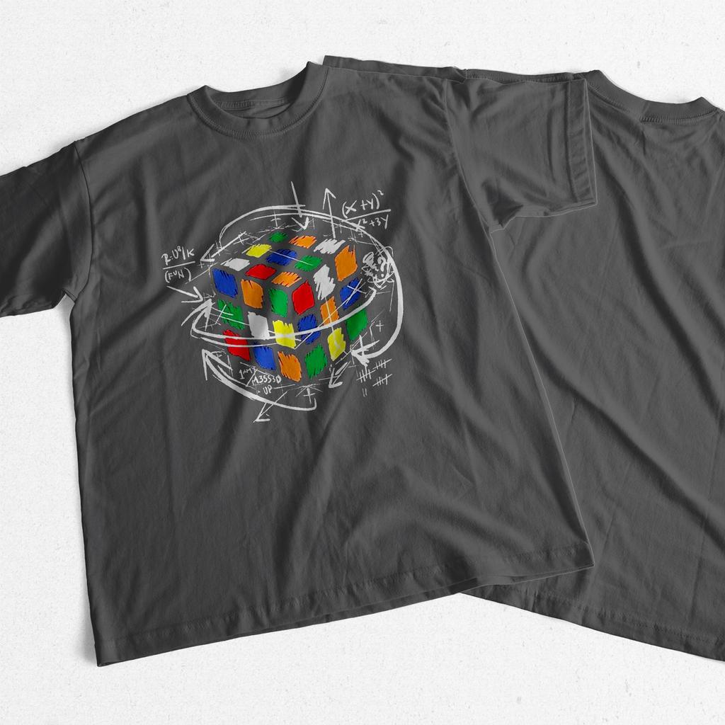 COOLMIND 100% Cotton Top Quality Magic Square Printing Men T Shirt Casual Men's Casual Magic Square T-shirt For Men Tee Shirts