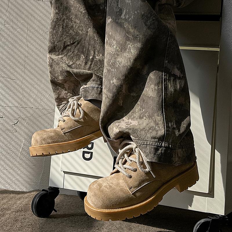 Fashion Trendy men's shoes Thick bottomed classic luxury design style Daily Fashion Party Outdoor casual adult shoes lace-up 38-46