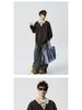 Vintage Style Men's Lapel Sweater: Patchwork Knitwear Pullover for Spring/Autumn