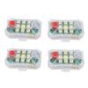 4PCS Wireless LED Strobe Lights with Remote Control RGB 7 Color Rechargeable IP65 Anti Collision Led Emergency Warning Lights