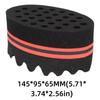Big Holes Sponge Brush Double-Sided Twist Hair Sponge Barber Tool Hair Sponge Brush  Home Use