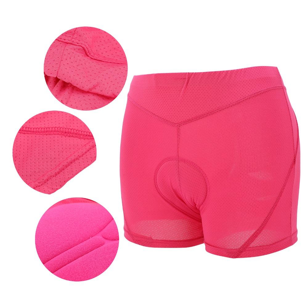 3D Padded Women Cycling Underwear Polyester, Silicone Biking Undershorts Women Bike Shorts  Women