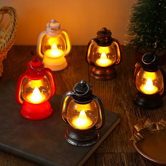 Elektrische Lampe, langlebige Retro-LED-Öllampenlaterne, schöne multifunktionale Nachtlampe mit warmem Licht, Weihnachtsdekoration