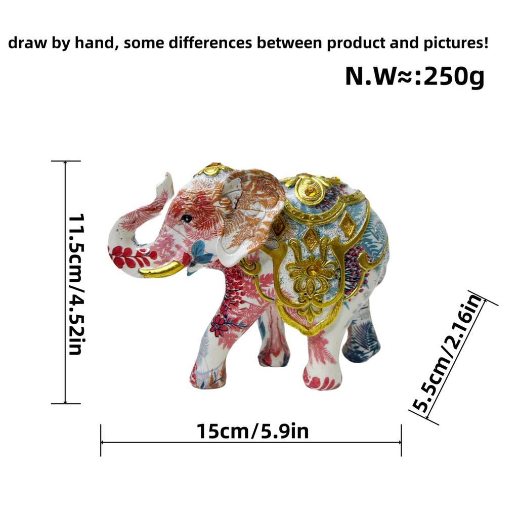 Desktop Elephant Ornament Collection Crafts Fireplace Modern Elephant Statue
