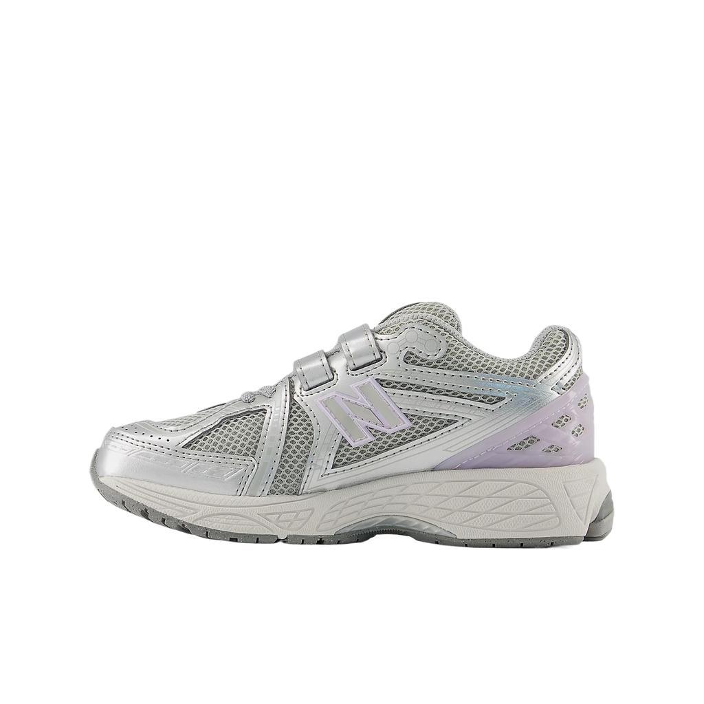 New Balance 1906 Hook & Loop Sports Fashion Versatile Shock Absorption Running Shoes Kids Sneaker Gray Purple PV1906CX