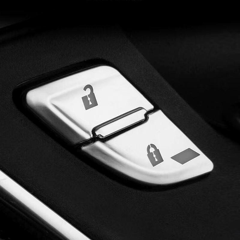 Car Door Lock Unlock Buttons Cover Stickers Trim For Cadillac XT4 XT5 XT6 CT4 CT5 ATSL XTS Interior Accessories