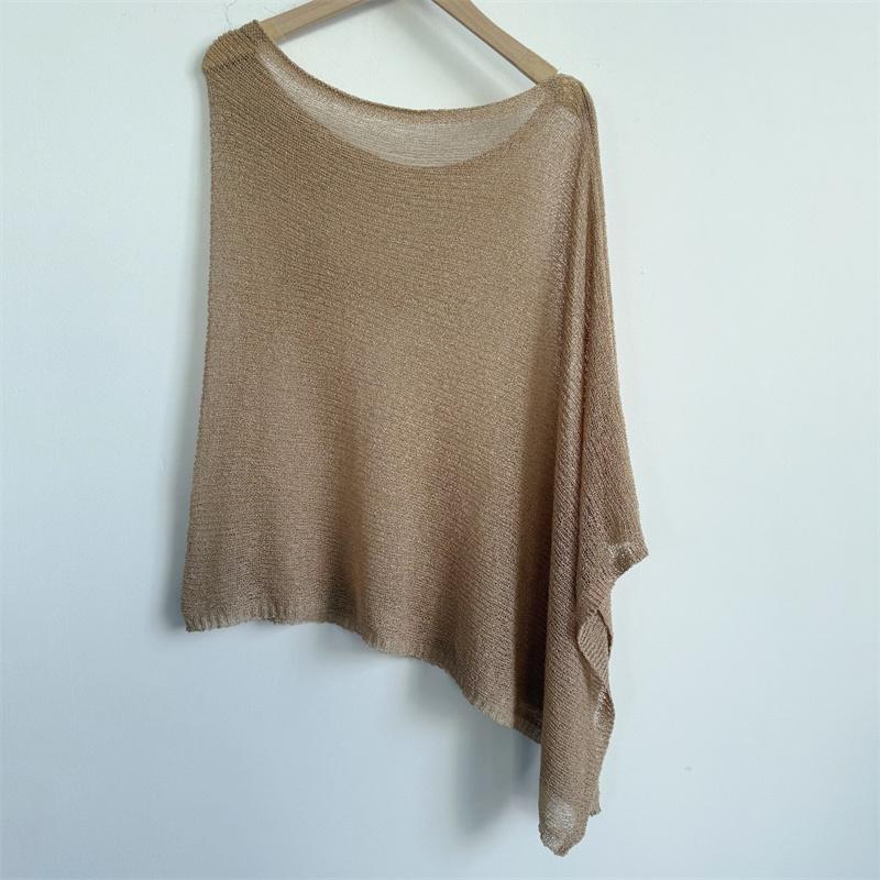 

Женский сексуальный модный прозрачный сетчатый пончо Легкий летний болеро Пуловер свитер для платьев Пляжные накидки One Size хаки