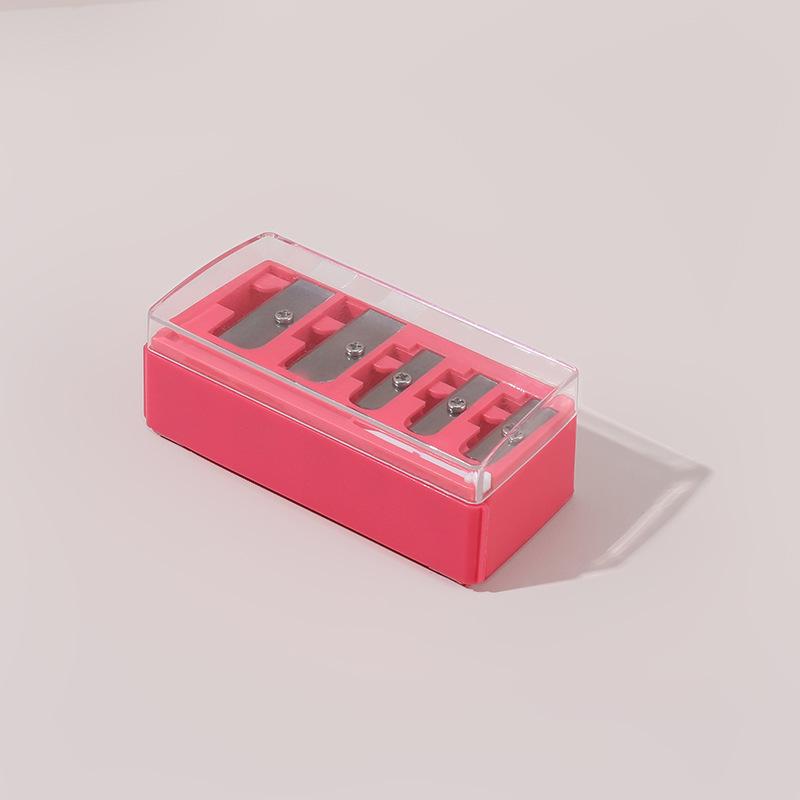 5 Holes Sharpener Multi-Functional Pencil Sharpener With Lid For Eyeliner Lipliner Pencils
