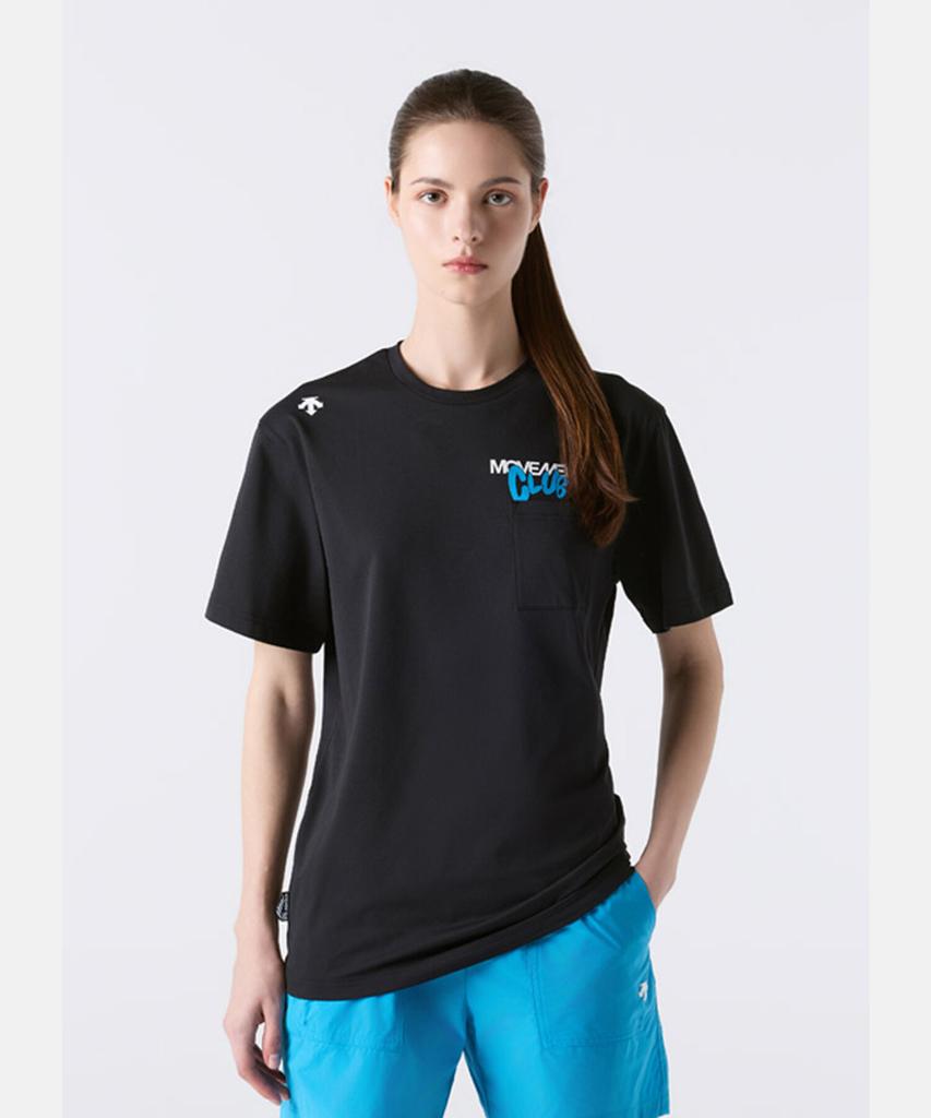 DESCENTE Movement Back Graphic Short Sleeve T-Shirt Black Sr223Ets59