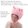 Funny Cosplay Lovely Animal Pig Nose Head Cover Christmas Headwear Plush Hat Home Decor Ornament Costume Party Halloween Props