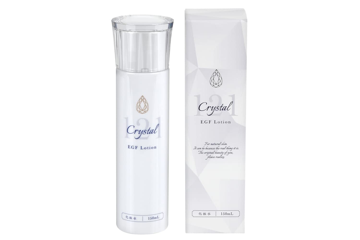 

Кристальный лосьон 121 EGF, Сделано в Японии, 150 мл, Увлажняющий для мужчин и женщин, Эффективен против солнечных ожогов, тусклости и пигментных пятен