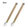 2 Pcs Glass Slicer Polishment Compact Size Household Accessories Tiling Tool Wear-resistance Slicing Device Industrial Supplies