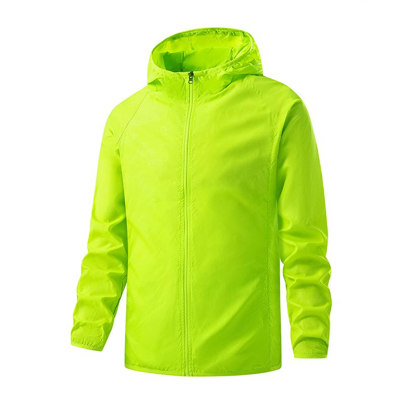 Men's Summer Lightweight Jacket Hooded Casual Jacket Outdoor Windproof Jacket