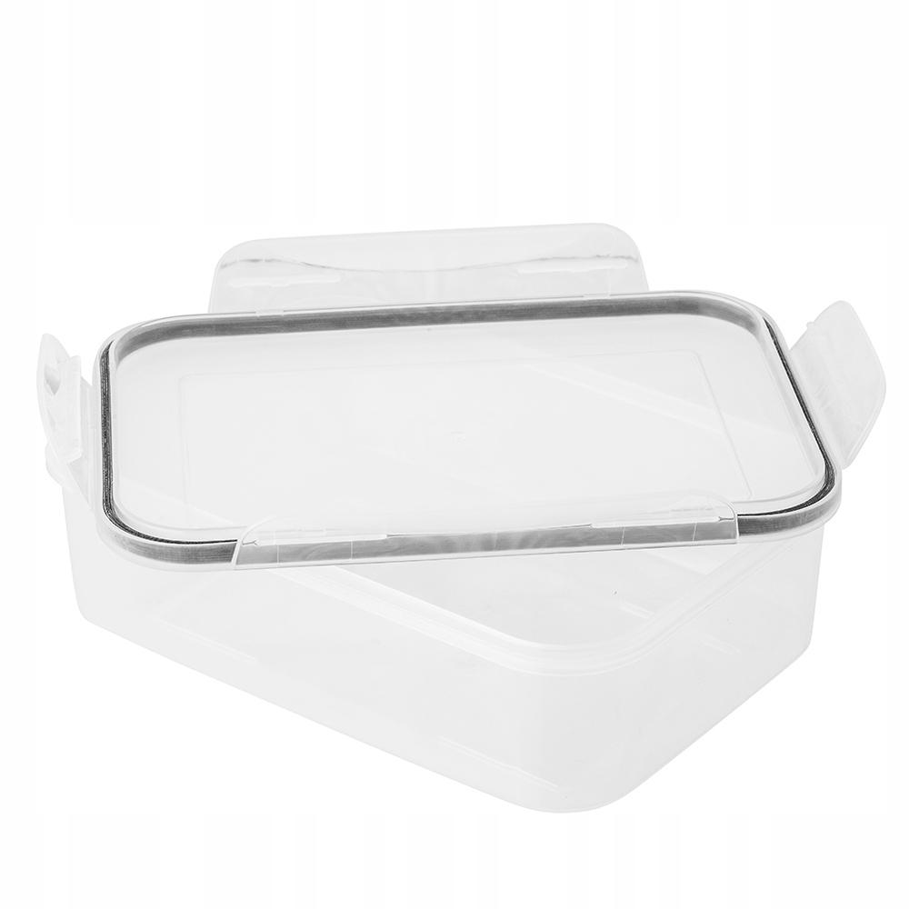 Plastic Food Container With Lid, Rectangular, Airtight, 1 Piece