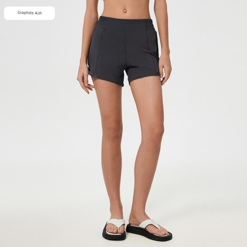 2025 Spring and Summer New Quick-Drying Sports Shorts Women's Running with Lining Training Workout Pants High Waist Yoga Shorts