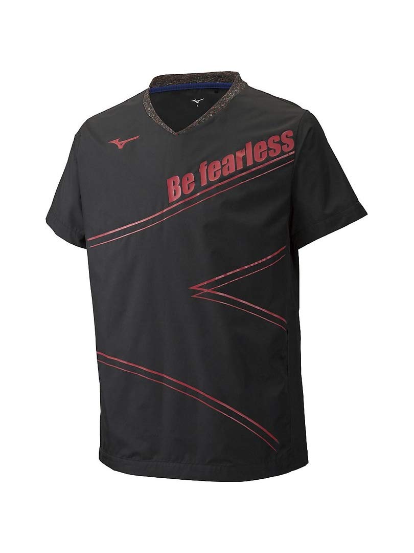 

Волейбольная одежда Разминочная футболка с коротким рукавом V2ME9003 Черный x Красный Япония L к японскому размеру [Mizuno] (эквивалент L)