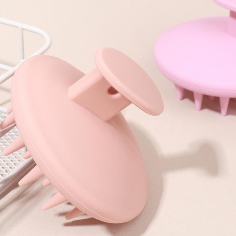 Einzigartiges Design Silikonkopf Körper Kopfhaut Massagebürste Rutschfeste Haarpflegegeräte zur Kopfhautreinigung und Entspannung