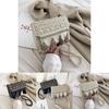 Style Woven Mini Shoulder Bag With Chain Strap For Casual Travel