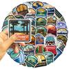 50 Cartoon National Park Graffiti Stickers Decorative Guitar Notebook Suitcase DIY Waterproof