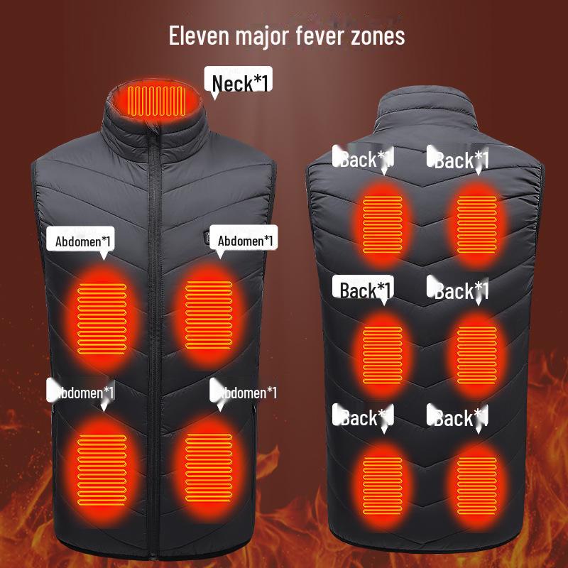 USB-beheizte Weste für Herren – intelligente Heizkleidung mit konstanter Temperatur