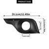 New For Citroen DS4 2011-2015 Front Bumper Fog Lamp Grille Trim Left or Right ABS Black 745375 Easy Installation Car Accessories
